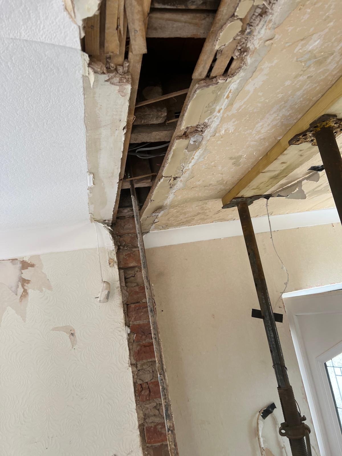Wall knock through and structural opening project image